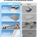 RV Awning Fabric Replacement, 20.8oz Heat-Sealed 6-Layer Vinyl, 21ft