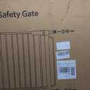 Extra Wide Baby Gate with Door 62-70 Inch Pressure Mounted, Auto Close Child Baby Gates for Doorways No Drill, Walk Through Dog Gate Indoor for The House, White