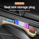 KIFIDAN 2PCS Car Seat Gap Filler Organizer,Upgrade Car Side Seat Gap Filler with Phone Holder,Multifunctional Car Seat Filler Gap Space Prevents Things Dropping for Cars,SUVs (Beige)