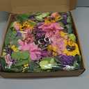 Spring and Summer Wreaths for Front Door 24 Inch Summer Wreath with Lifelike Sunflower,Pink and Purple Dahlia Spring Door Wreath with Welcome Sign,Outdoor Decor