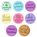 Newtay 3 Pcs Baby Shower Fondant Embosser Cookie Stamps 3D Design Shower Cookie Cutters Stamp for Party Decorating Fondant Icing Cupcake Cake (Birthday)