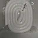 6.6ft - 4/5 inch White Cable Sleeve, Cable Organizer for Desk PC TV Computer, Wire Protector Cable Wrap Cover, Cord Management for Home Office