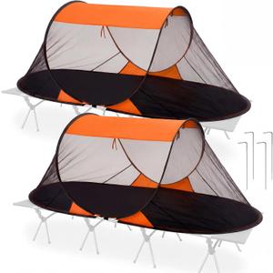 2 Pack Pop up Mosquito Tent for Camping 1 Person, 86.61 x 41.34 x 35.43"