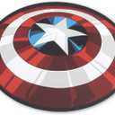Marvel Captain America Dimensional Shield Metal Sign - Fun Captain America Wall Art for Home (Red/White)