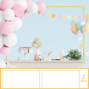 Putros Over The Table Rod Stand with Clamps Gold 13"-42'' Tall 29"-98" Length Set of 2 Adjustable Metal Table Hanging Rod Stand for Party Wedding Anniversary Christmas Decoration