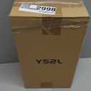 YSZL Large Artificial Potted Orchid Plant, Silk Flower Arrangement with Ceramics Vase, White