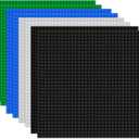 8 Pack Classic Baseplates Board for Building Bricks, Compatible with All Major Brands, Platforms Base Building Sheet for Activity Table Build on Mat Accessories for Kids Teens Adults, 10" x 10" (4pcs)