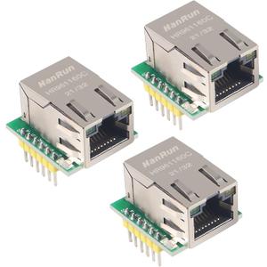 ACEIRMC W5500 SPI to LAN Ethernet Network Module TCP IP STM32 Interface 3.3V 5V for Arduino WIZ820io RC5 (3pcs)
