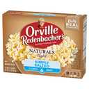 Orville Redenbachers Microwave Popcorn, Naturals Light Simply Salted Popcorn, 3g Fiber Per Serving, Movie Night Supplies, 2.7 oz., 6-Count