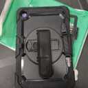 SEYMAC Case Heavy Duty Shockproof Protective Case with Screen Protector, Rotating Stand and Hand/Shoulder Strap, 10.4 inch - S6 Lite