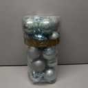 KI Store Seaform Green Christmas Balls 34pcs 2.36-Inch Christmas Tree Decoration Ornaments for Xmas Tree Holiday Wreath Garland Decor Ornaments Hooks Included