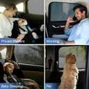Car Window Shades, 2 Pack Breathable Mesh Side Sun Stretch Screens for Baby/Camping Heat Block UV Protection, Back Covers Car, Truck, SUV, Van-(Large 49"x22")
