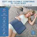 Heating Pad for Gifts Soothing Heat Therapy for Women & Men, Perfect Christmas, Mothers Day, Birthday Gifts for Her, Dad Gifts & White Elephant Gift, Cozy Stocking Stuffer for Women/Mom (12'' x 24'', Blue)