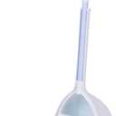 Mini Broom with Dustpan for Kids,Little Housekeeping Helper Set (White+Sky Blue)
