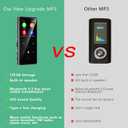 128GB MP3 Player with Bluetooth 5.2, AiMoonsa Music Player with Built-in HD Speaker, FM Radio, Voice Recorder, HiFi Sound, E-Book, Earphones Included