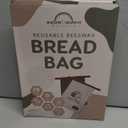 LOAF STORY Double Lock Reusable Beeswax Bread Bags Featuring NEW WIDE Comfort Zipper and Roll Top Velcro Closure, Fully Open XL Airtight Bread Storage for Freezer and Fridge, Gift for Bakers, 2 Pack