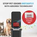 iTouchless 13.2 Gallon SoftStep Pet Waste Bin with AbsorbX Odor Filter, Slow-Close Step Pedal, 50 Liter Large Capacity, Indoor & Outdoor, Matte Black