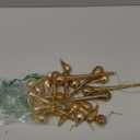 24 Pcs Mercury Glass Teardrop Ornaments for Christmas Tree Raindrop Christmas Ornaments Clear Hanging Decoration Vintage Crystal Chandeliers Winter Party Decor(Vintage Sliver)