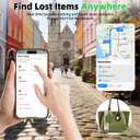 4 Packs Air Tracker Tags Compatible with Find My (iOS Only), Bluetooth Tracker, Smart Keys Finder and Item Locator with Waterproof Case for Wallet Luggage (2B+2W)