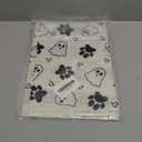 QIONG MENG Halloween Table Runner Ghost Dog Paw Burlap Table Decoration Holiday Home Party Kitchen Dining Table Supplies 13x90 Inch