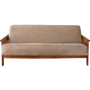 SureFit Home Dcor Soft Suede Futon Slipcover, Polyester, Machine Washable, One Piece, Taupe Color