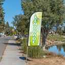 Lemonade Feather Flag for Business Advertising 6 FT Swooper Flag for Storefronts Retailers Shops Food Trucks Events and Fairs (Flagpole Not Included)