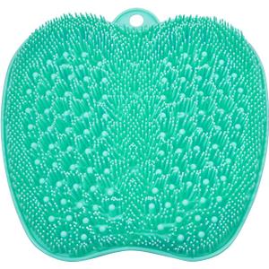 BESKAR XL Large Foot Scrubber Mat for Use in Shower - Shower Foot Cleaner to Eliminate Calluses Dead Skin, Foot Massager Mat for Men & Women to Soothe Achy Feet, Non Slip Suction Cups (Green)