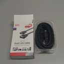 GE Home Electrical GE DVI-D Dual Link Cable, 10 Foot Cable, Video, 1600 X 1200 and Higher, for PC, Digital Monitor or HDTV, Black, 34508