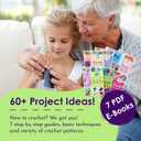 20 Acrylic Yarn Skeins - 438 Yards Multicolored Yarn in Total  Great Crochet and Knitting Starter Kit for Colorful Craft  Assorted Colors