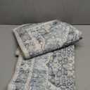 Runner Rug 28, Vintage Boho Rug,Ultra-Soft Low Pile, Washable, Non Slip,Stain Resistant Printed Carpet for Hallway Kitchen Living Room Bedrooms Playroom Office, Light Blue