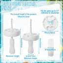 Floating Umbrella Stand with Table Tray and Cup Holder for Beverage Drinks Snacks for Beach Umbrella Shades up to 4 Pounds Summer Swimming Pool