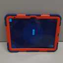 Case for iPad (A16) 11th Generation 11 Inch 2025, Ubearkk for iPad 10th Generation 10.9 inch 2022 case with Screen Protector 360 Degree Rotating Stand Shoulder Strap Pencil Holder, Navy Red