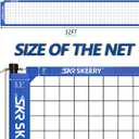 SKEERY Outdoor Heavy Duty Volleyball Net Set, Anti-Sag Design, Adjustable Aluminum Poles, Portable Volleyball Net for Backyard,Grass and Beach