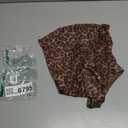 ELLEVEN Leopard Print Halter Crop Mesh Tops for Women with Scarf Off Shoulder Sexy Y2K Concert Club Outfits (Brown, XS)
