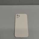 Vooii Compatible with iPhone 11 Case, Upgraded Liquid Silicone with [Flat Edges] [Camera Protection] [Soft Anti-Scratch Microfiber Lining] Phone Case for iPhone 11 6.1 inch - Stone