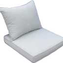 Outdoor Chair Cushions for Patio Furniture,25x25x5 Replacement Couch Cushion Set for Wicker Glider Rocking Chairs Loveseat Sectional Sofa,Thick Out Door Chair Pad Weather Fade Resistant, Light Gray