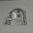 Faucet Line Connector Braided 304 Stainless Steel Supply Hose 1/2" I.P. Female Thread to 1/2" I.P. Female Straight Thread Faucet Hose Replacement (One Pair)