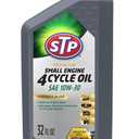 STP Premium Small Engine 4 Cycle Oil Formula, SAE10W-30 Small Engine Oil Engine Care Formula Reduces Wear for Lawnmower, Push Mower, Tractor, 32 Oz, STP