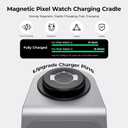 Meifigno Watch Charger Stand for Pixel Watch 3/2/Fitbit Versa 4/3/sense 2/Sense (Not for Pixel Watch1/4), 3 in 1 Aluminum Alloy Pixel Charger Designed for Google Pixel 10 Pro XL/9/9a/8/7, for Buds