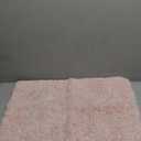 Yimobra Light Pink and White Bathroom Rugs Non Slip Washable, Ultra Soft and Water Absorbent Bath Mats, Plush Fluffy Shower Mat Outside, Microfiber Thick Matts for Bathroom Floor/Sink, 24x17