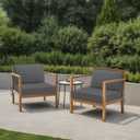 Idee-home Outdoor Cushions for Patio Furniture, Outdoor Seat Cushion, 26.5 X 26.5 In