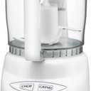 Cuisinart Mini-Prep Plus Food Processor, 24-Ounce Mini Food Processor to Chop Herbs, Vegetables, and Hard Cheese, 24-Ounce Work Bowl, Reversible Stainless Steel Blade, DLC-2A, White (3 Cup)