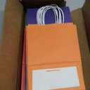 32 Pack Paper Gift Bags with Handles, 5.8"3.2"8.25" Party Favor Bags, Gift Bags, Small Gift Bags with Handles, Party Bags, Small Goodie Bags Bulk for Birthday, Crafts, Wedding, Party Supplies (8 Colors) (Colorful)