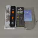 Dog Nail Grinder with 2 LED Lights Powerful 2 Speeds Super Quiet Dog Nail Trimmers with 3 Grinding Wheels Rechargeable Pet Dog Nail Clippers for Large Medium Puppy Dogs Dog Nail File Cat Nail Clipper (Black)