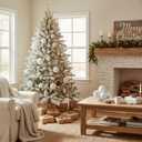 3.15" Vintage Christmas Ball Ornaments, Rustic Silver & White Distressed Christmas Ornaments Set, Shatterproof Farmhouse-Style Tree Decorations for Xmas Home Holiday Dcor(Pack of 8)