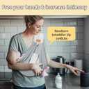 Baby Sling Carrier Newborn, Adjustable Easy Wearing Baby Nursing Warp Sling, New Mom Dad Soft Cotton Baby Front Holder Carrier for Infant Toddler Life Travel Essential Gifts (Mesh Grey)