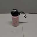 GOPPUS Kids Water Bottle (Straw Lid) - 14 Oz Stainless Steel Travel Bottle, Double Wall Vacuum Leak Proof Kids Cup for School Boys Girls,Unicorn Fields