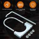2 Pcs Universal Exhaust Clamp with Hanger - Heavy-Duty Steel for Exhaust Pipes, Car & Truck Muffler Systems (4 inches)