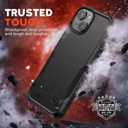 NTG2023 New Designed for iPhone 15 Case, Heavy-Duty Tough Slim Shockproof [2 Layer Structure][Military Grade Protection] Phone Case for iPhone 15 (6.1 Inch), Black