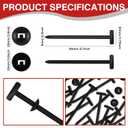 100pcs Nylon Universal Cable Tie Buckle, Heavy Duty Nylon Cable Ties Zip Ties Rivet for Car Fender Bumper Trunk, Self-Locking Zip Tie Clips with Pin & Button